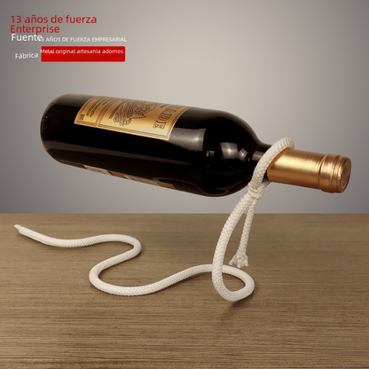 Elegant Home Magic Floating Rope Wine Rack Decor